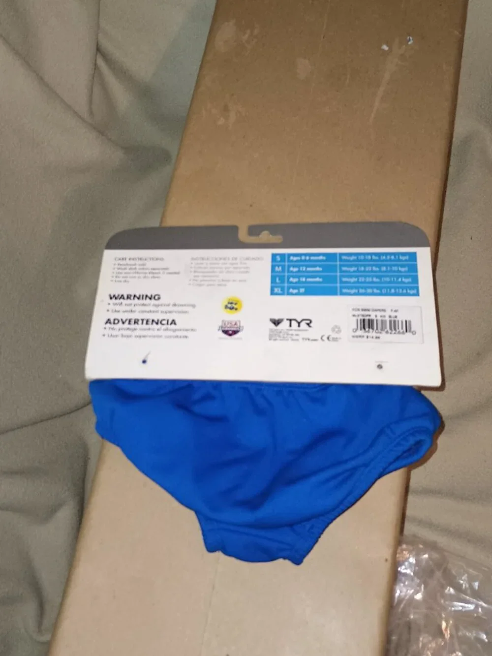 NEW TYR Kids’ Start to Swim™ Swim Diaper Blue Small 0-6 Months